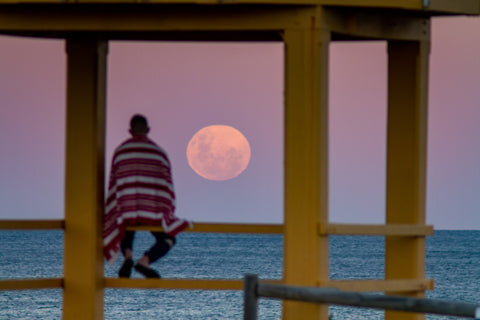 Super Moon Over Wanda Beach