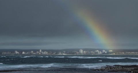 Rainbow over Bate Bay